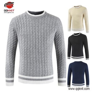 cable knit pullover