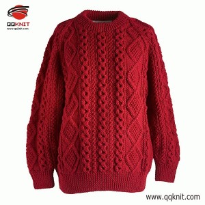 cotton cable knit sweater women
