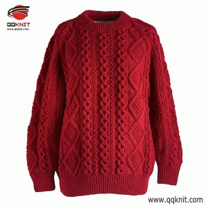 ڪپهه جي ڪيبل سان ٺهيل sweater عورتن