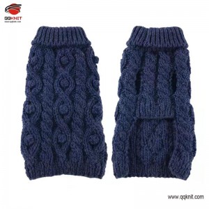 dog knit sweater blue