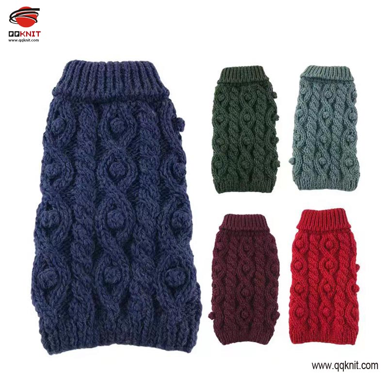 áo len dệt kim cho chó QQKNIT