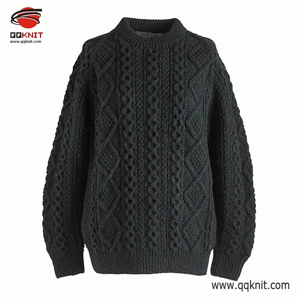 women cable knit sweater