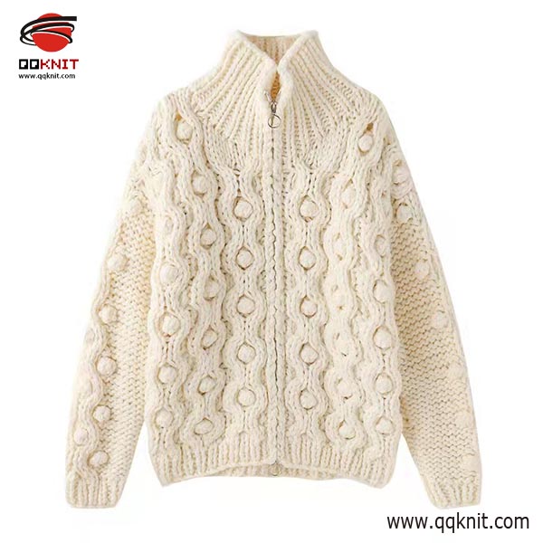 women knit sweater